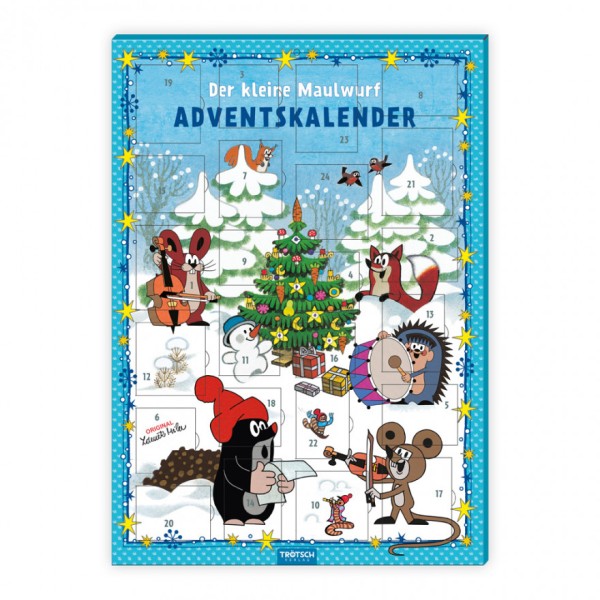 Adventskalender Der kleine Maulwurf - 24 Magnete mit Maulwurf-Motiv