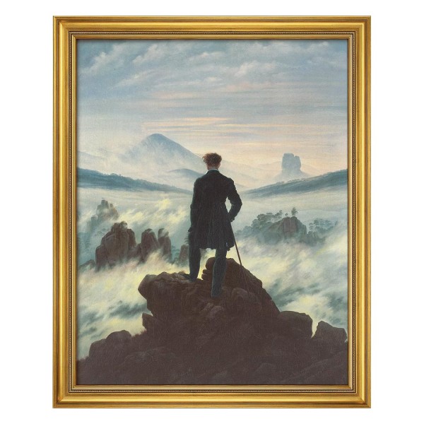 Caspar David Friedrich: Bild Der Wanderer über dem Nebelmeer (1818)